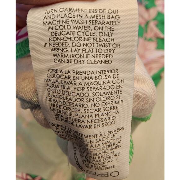 CAbi Weekend Dress SZ Large Green and Pink Mid-length Sleeveless - Picture 10 of 10